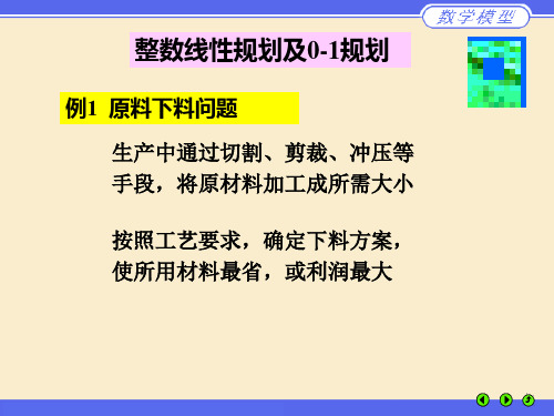 整数规划典型问题实例