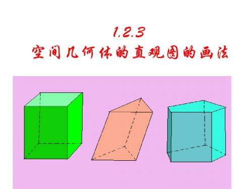 1.2.3  空间几何体的直观图