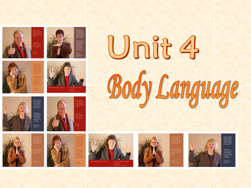 人教版高中英语必修4unit4 Body Language-Warming up and Reading课件