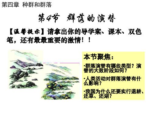 人教版高二生物必修三 第四章第四节 群落的演替 课件