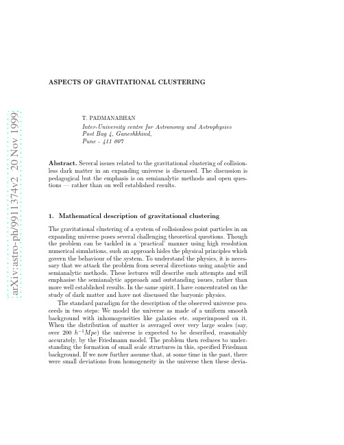 Aspects of Gravitational Clustering