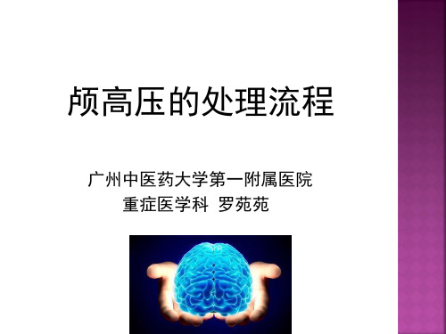 颅高压的处理流程PPT课件