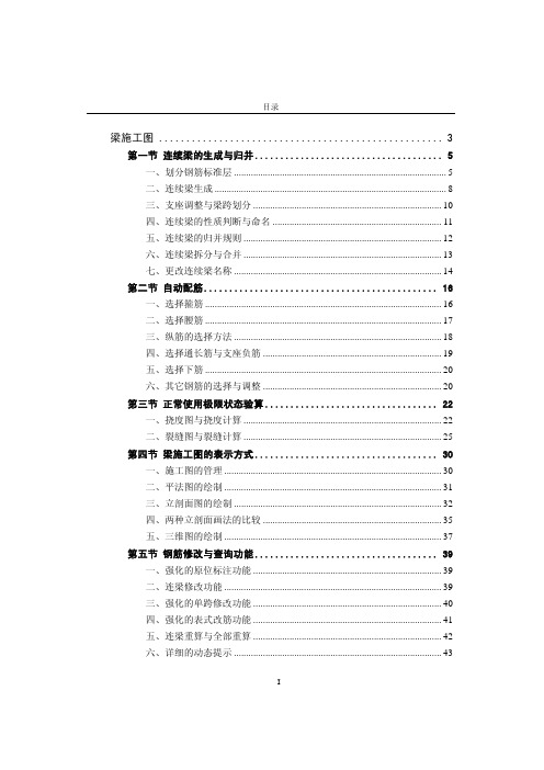 2010版PKPM用户手册(梁施工图部分)