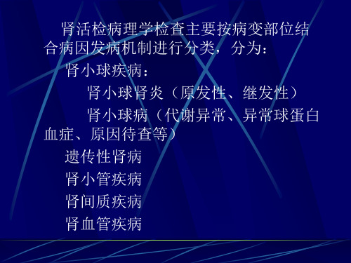 肾活检病理诊断(2)