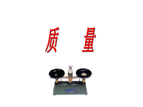 小学科学《质量》ppt课件