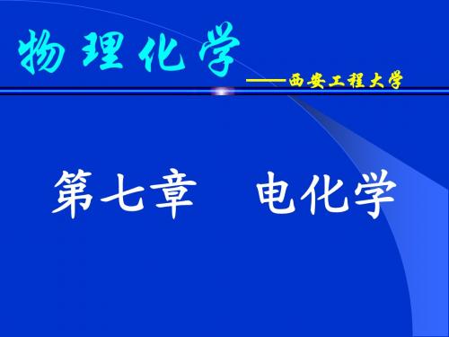 第七章 电化学