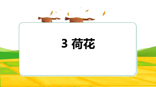 新人教部编版语文三年级下册《荷花》ppt教学课件