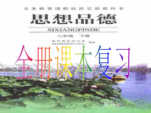八年级政治下册全册课本复习课件人教版[1] 2