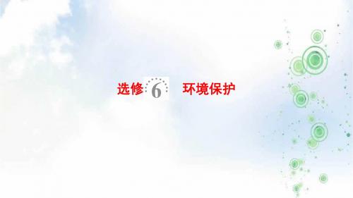 2019-2020版高考地理总复习(鲁教版通用)一轮复习课件：选修6 环境保护