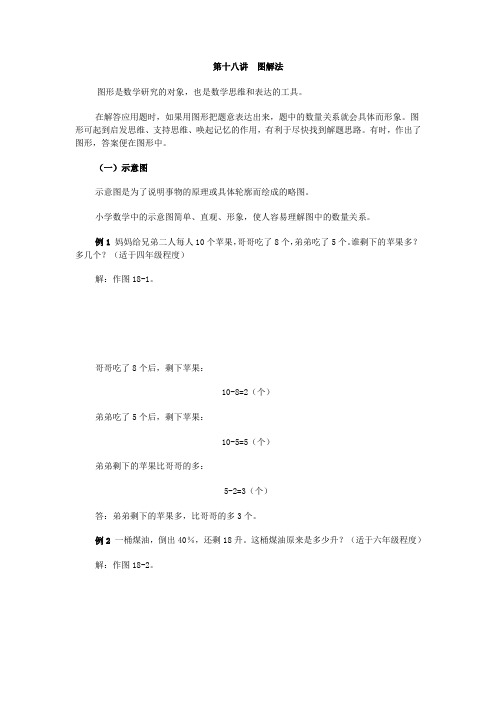 数学方法分析之小学奥数第十八讲  图解法