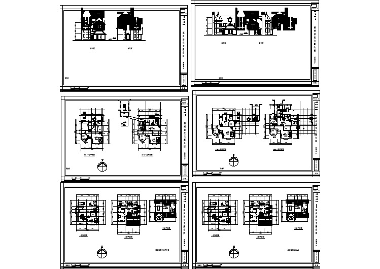 某地高档别墅建筑cad设计施工图纸