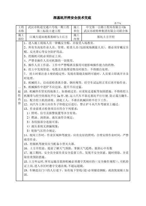 车站安全技术交底