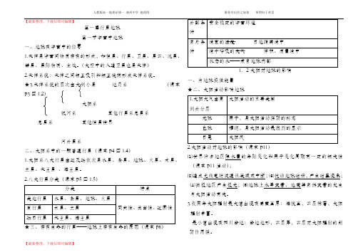 高一地理必修一知识点总结(完整资料).doc