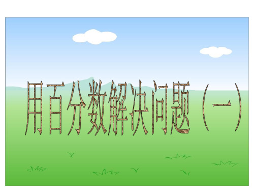 课用百分率的计算PPT课件