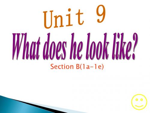 人教版七年级下册第九单元Section B 1a—1e(共22张PPT)