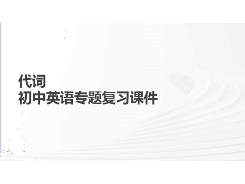 代词高频考点(19张PPT)初中英语专题复习课件