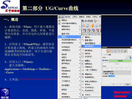 UG-基本曲线用法