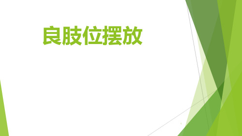 良肢位摆放ppt课件