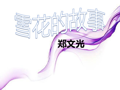 省优获奖课件：第8课《雪花的故事》ppt课件(2)