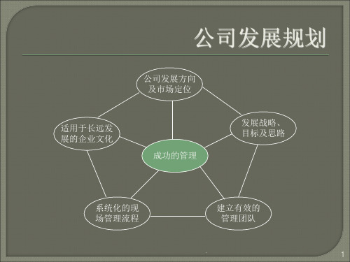 公司发展规划ppt课件