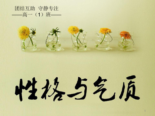 认识个人气质-高中心理健康主题班会课件