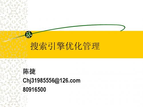 搜索引擎优化管理