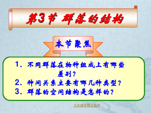 生物必修Ⅲ人教新课标4.3群落的结构系列课件(共67张)