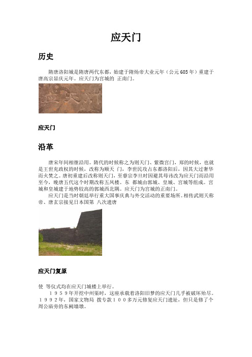 应天门简介