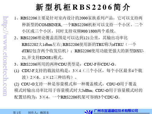 爱立信RBS2206简单介绍