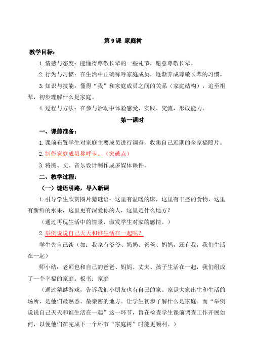 9、家庭树