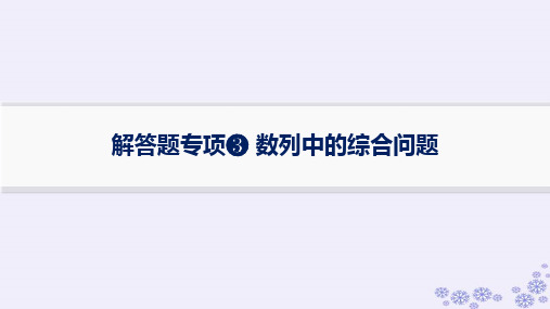 新高考新教材备战2025届高考数学一轮总复习第6章数列解答题专项3数列中的综合问题课件新人教A版