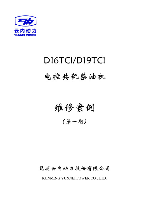 D19柴油发动机维修案例汇总