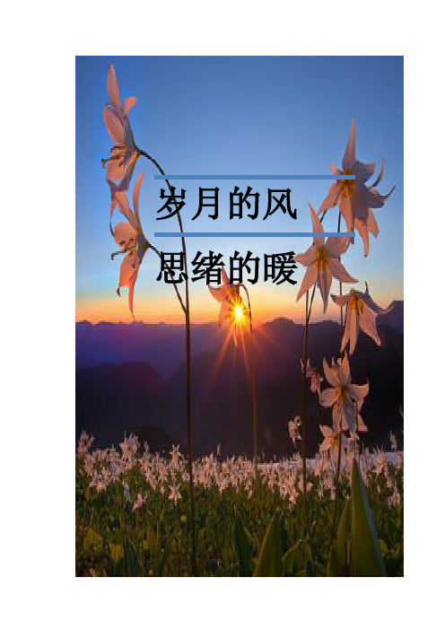 岁月的风  思绪的暖