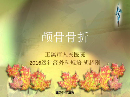教学查房-颅骨骨折