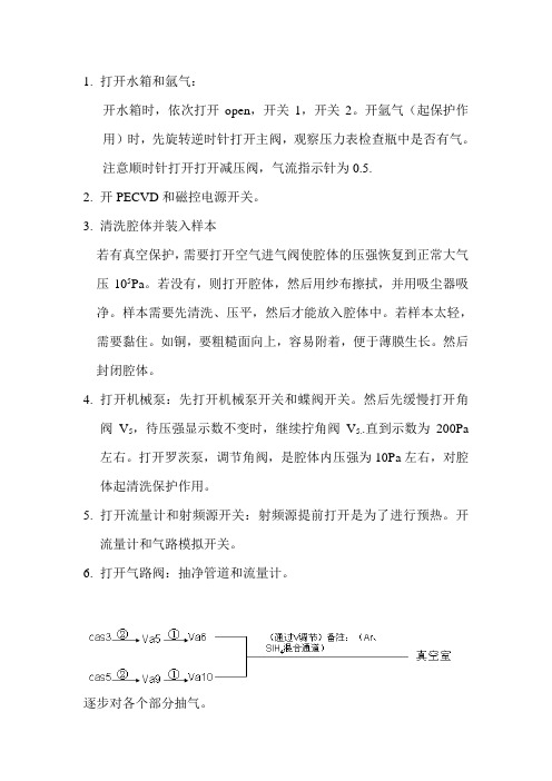 PECVD操作流程