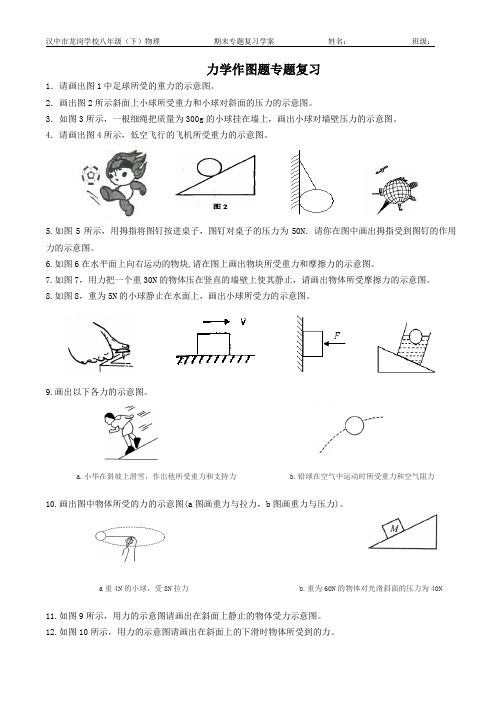 力学作图专题复习