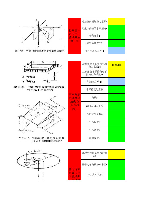 土力学计算表1