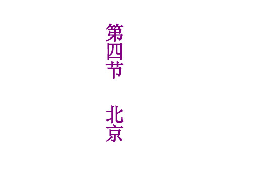 人教版八年级地理下册6.4《祖国的首都——北京》课件(共23张PPT)