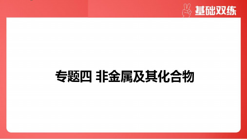 2025年高考化学总复习专题四非金属及其化合物