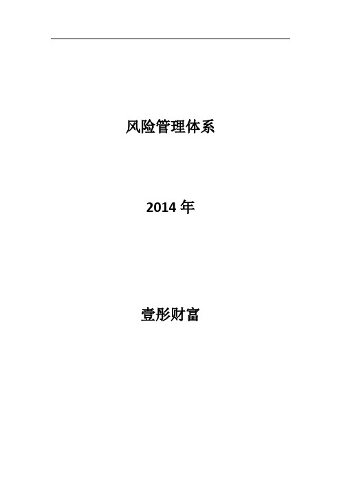 风险管理体系
