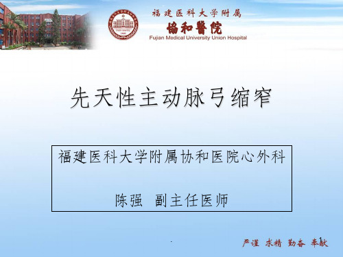 主动脉弓缩窄ppt课件