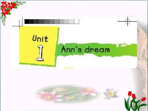 五年级英语上册 Unit 1 Ann’s dream课件 北师大版(一起)
