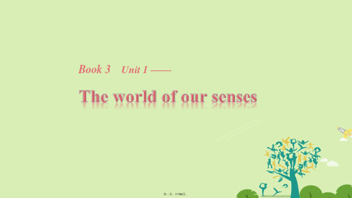 (江苏专用)高中英语Unit1TheworldofoursensesPeriodOneWelcome
