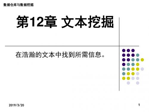 第12章文本挖掘-PPT文档资料