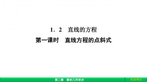 2.1.2.1直线方程的点斜式