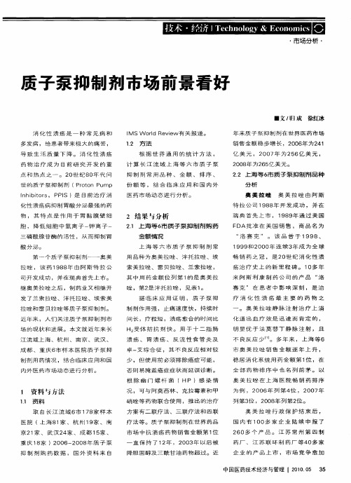 质子泵抑制剂市场前景看好