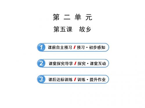 苏教版九年级上册课件5 故乡(苏教版 九上)