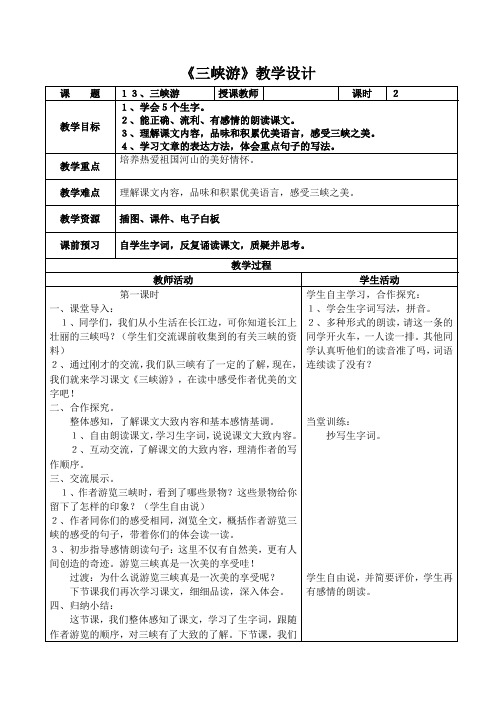 13、三峡游