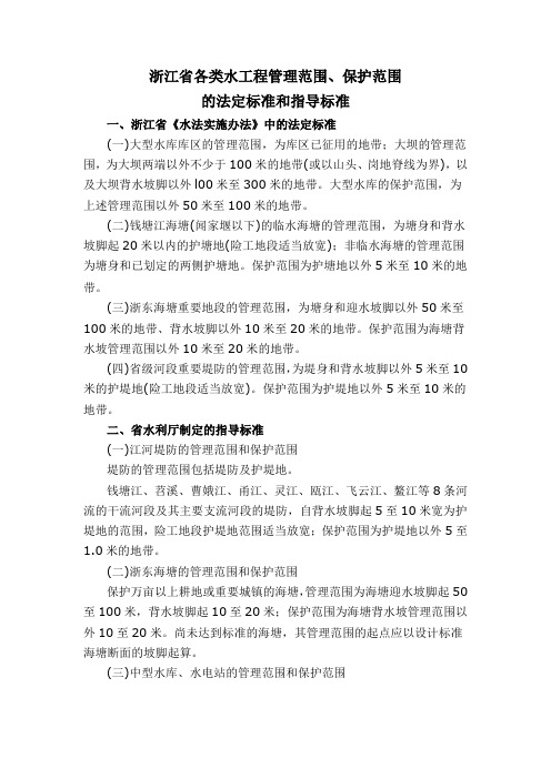 工程管理范围、保护范围