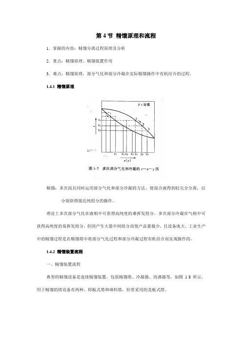 精馏原理和流程
